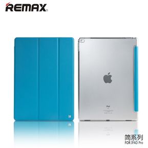 Remax PU Leather Stand Folio Flip Case Cover para Apple Azul