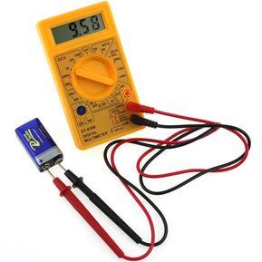 Voltímetro digital LCD amperímetro multímetro de ohmios