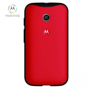 Carcasa Grip Shell Moto E Motorola - Rojo Con Negro