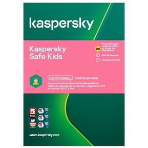 Antivirus Digital Kaspersky Safe Kids 1 Dispositivo 1 Año