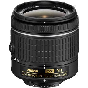 Nikon AF-P DX NIKKOR 18-55mm f/3.5-5.6G VR Lens - Black (White Box)