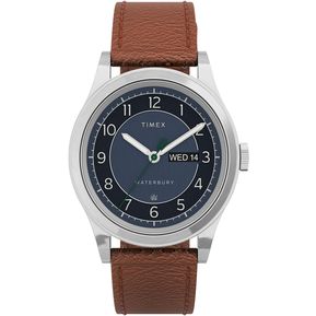 Reloj Para Hombre Timex Heritage C. Waterbury Tw2U90400 Marrón
