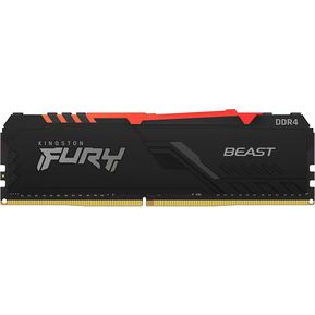 Memoria RAM Fury Beast DDR4 RGB negro 8G...