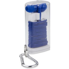Audifonos Spree en Plastico con Porta Audifonos Y Carabina - Azul