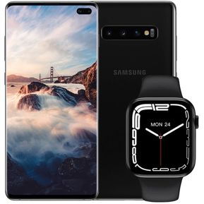 Samsung Galaxy S10+ Plus 128GB 8GB RAM Negro + Smartwatch S8...