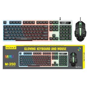 Combo Teclado y Mouse Gaming RGB AOAS M-350
