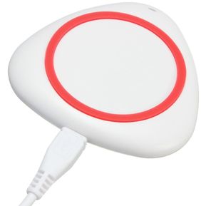 Cargador inalámbrico Pad para iPhone Samsung S6 HTC Roj rojo