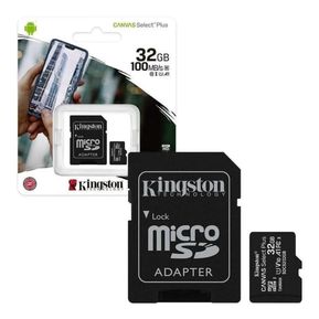 Memoria Micro SD Kingston Canvas Clase 10 32Gb - Negro