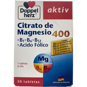 Citrato de magnesio 30 tabletas - DOPPEL HERZ