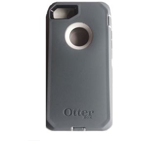 Estuche Carcasa Otterbox Defender Para IPhone 8 Plus - Gris Con Blanco