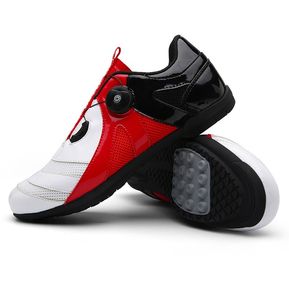 (#White red black)planos de los hombres de carreras de carretera zapatillas de deporte de las mujeres al aire libre transpirable bicicleta de Trekking zapatos de hombre interior girando ciclismo zapatos