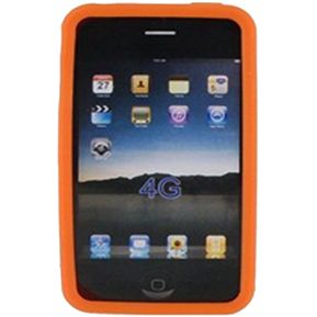 Funda Protectora Silicona Apple iPhone 4 o iPhone 4S - Naranja
