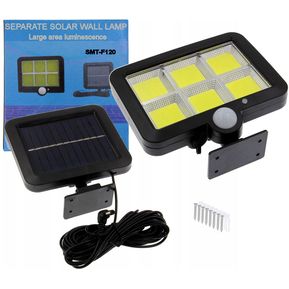 Lampara Panel Solar Reflector Luz LED Iluminacion Exterior SMT-F120