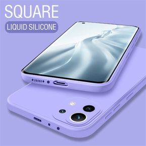 Square Liquid Silicone Case for Xiaomi Mi 11 11X Pro Ultra Lite Camer