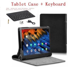 Funda con teclado para tableta Lenovo yoga tab5 YT-X705 Protector inteligente de cuero PU con bolígrafo 10 1 pulgadas Bluetooth(#Key board case)