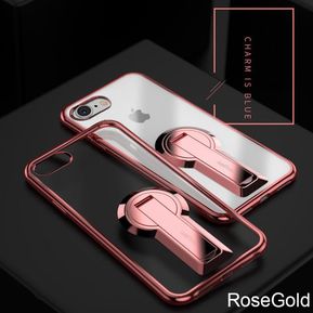 Funda Case Con IPhone 7 Plus Carcasa Suave Con Soporte Plegable-Oro R