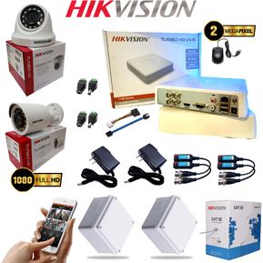 Cámaras de seguridad Hikvision 1080 2p Full Hd Dvr Mini 4 Ch + 2 Cá