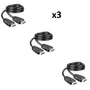 Cable HDMI a HDMI X 3 Unid 1 Mt Para Portátil Dvd Tv Xbox Play