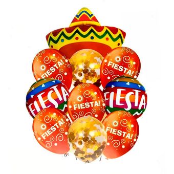 Kit Set Globo Feliz Cumplea O Happy Birthday Sombrero Fiesta Linio