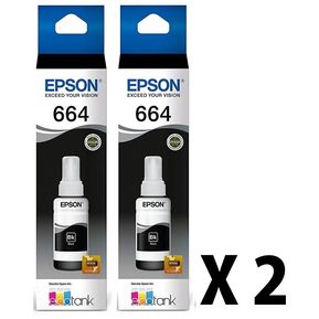 Tinta Epson 664 Original Kit 2 colores L220 L350 L130 L395 L495 L310