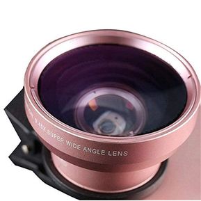 Kit de lente Universal para cámara de teléfono Clip Super gran angular 0.45X Macro lente 12,5x Juego de Bolsa X 8 para iPhone 7 Plus Samsung iPhone lentes
