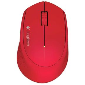 Mouse Logitech Wireless M280 Escritura Latina - Rojo