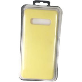 Forro Silicone Case Compatible Samsung S10 plus Amarillo