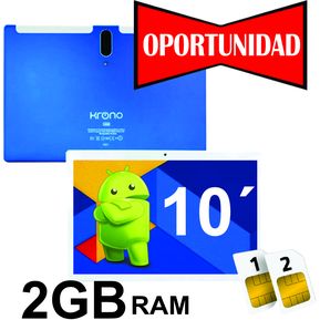 Tablet 10 Pulgadas 2GB RAM 32GB Android Doble Sim Card