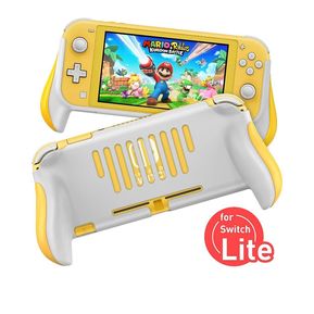 Hand Grip/ Sujetador/ Carcasa Nintendo Switch Lite Gris-Amarillo
