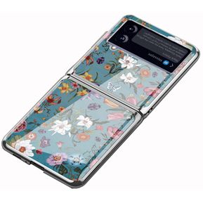 Funda para Samsung Galaxy Z Flip 3 Patrón Floral Retro