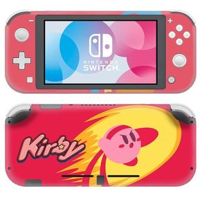 Pegatina de piel de Kirby para Nintendo Switch Lite, Mini Protector