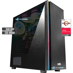 Torre Cpu Gamer AMD Ryzen 3 4350G Ssd 480GB Ram 8GB
