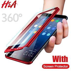 360 funda protectora completa para Samsung Galaxy S9 S8 Plus S7 S6 Edge Note 9 8 a5 A7 A3 2017 Anti(Púrpura)