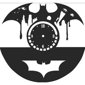 Reloj de Batman en Madera Decoración del Hogar