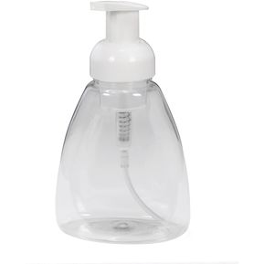 Botella de bomba espuma dispensadora jabón manos transparent