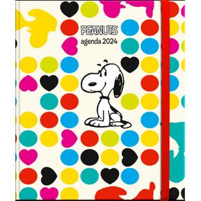 Agenda  Snoopy  Cuaderno 2024 mide 17x20 cm
