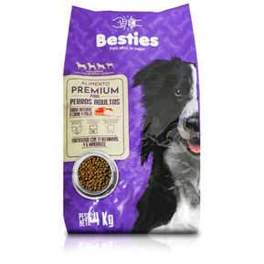 Besties - Alimento Perros Adultos Sabor Carne y Pollo - 4Kg