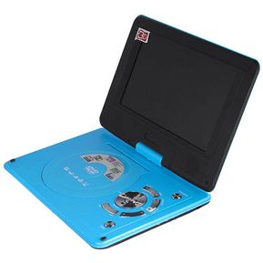 9.8 '' Reproductor de DVD portátil de 270 grados DivX Swivel Game Video Photo USB SD Slot   Azul - Azul (azul)
