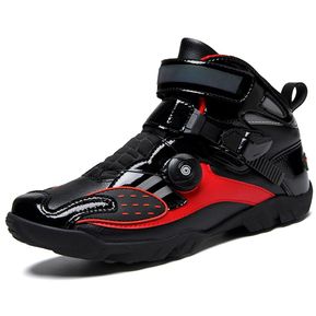 (#Red)Zapatos de ciclismo profesionales para hombre,botas de Motocross de alta calidad para conducción al aire libre