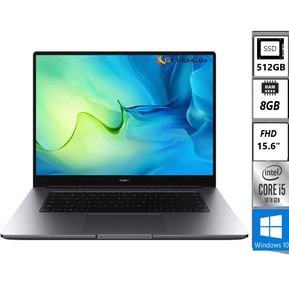 Portatil HUAWEI 15.6″  Matebook D – Intel Core i5 – 8GB RAM – Disco SSD 512 GB – Gris