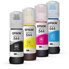 Combo 4 botellas de Tinta Epson 544 EN BOLSA kit 4 colores T544
