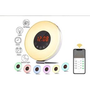 WIFI Wake-Up Light Alarm Clock with Sunr...