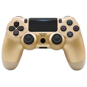 Controlador inalámbrico para PlayStation 4 con vibración dual juego Joystick - oro