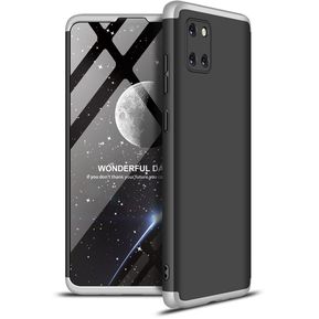 Funda De 3-en-1 360 Para Samsung Galaxy Note 10 Lite-Plata+Negro