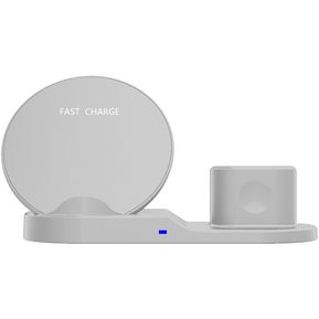 3en1 Cargador rápido Qi Wireless Dock para Apple Ver Airpods Stand pa