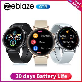 Zeblaze GTR Smartwatch Metal Body 3 ATM 30 días de duración de la batería para La salud de la mujer