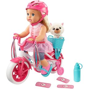 Little Mommy Muñeca Paseo En Bicicleta Mattel