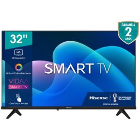 Televisor Hisense 32 Pulgadas 80cm HD Smart Tv Negro 32A4HV