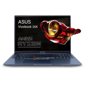 Portatil ASUS Vivobook 16X AMD R5 RAM 8GB 512GB SSD + Antivirus