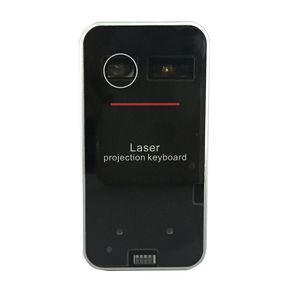 Laser Mini Teclado portátil de proyección virtual y el ratón para para Tablet PC - negro de plata